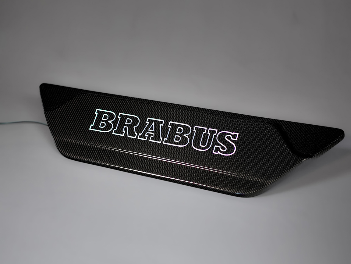Mercedes-Benz W463A/W464 G-Class (2018-2024) Carbon Fiber Rear Door Cover Brabus Style with LED Lighting